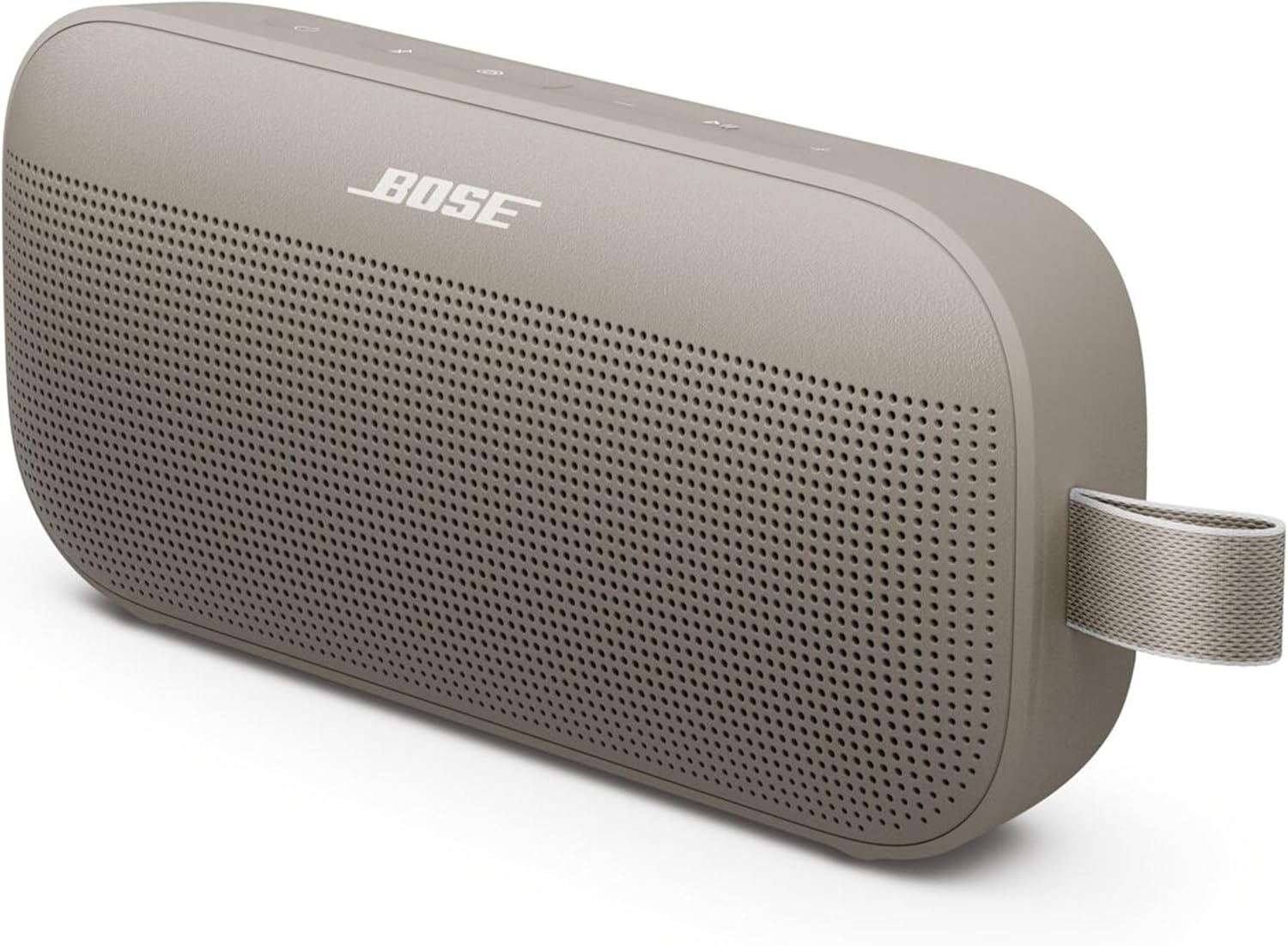 Bose SoundLink Flex Tragbarer Bluetooth-Lautsprecher (2. Gen.), Tragbarer Außen-Lautsprecher mit naturgetreuem Klang, bis zu 12 Stunden Akkulaufzeit, staubdicht und wasserdicht, Schwarz