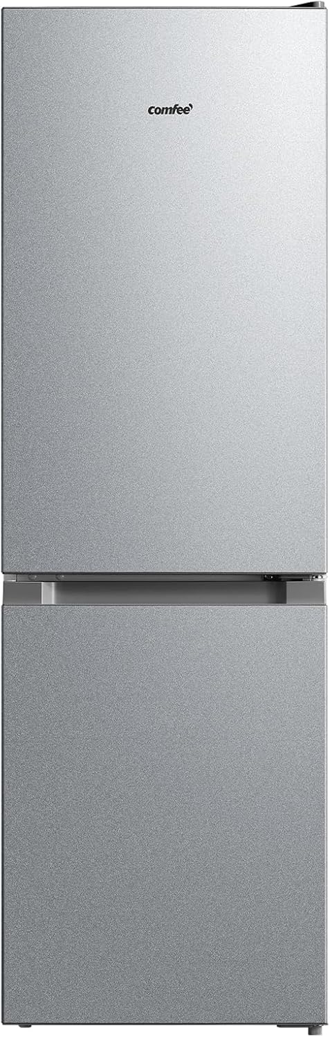 Comfee' RCB169DK3 Kühlschrank mit Gefrierfach 150cm Höhe/Kühl-/Gefrierkombination/Low Frost/174L/leise Kühlgefrierkombi 38dB/Einstellbare Kühlschranktemperatur/LED-Licht/156 kWh/Jahr/Schwarz