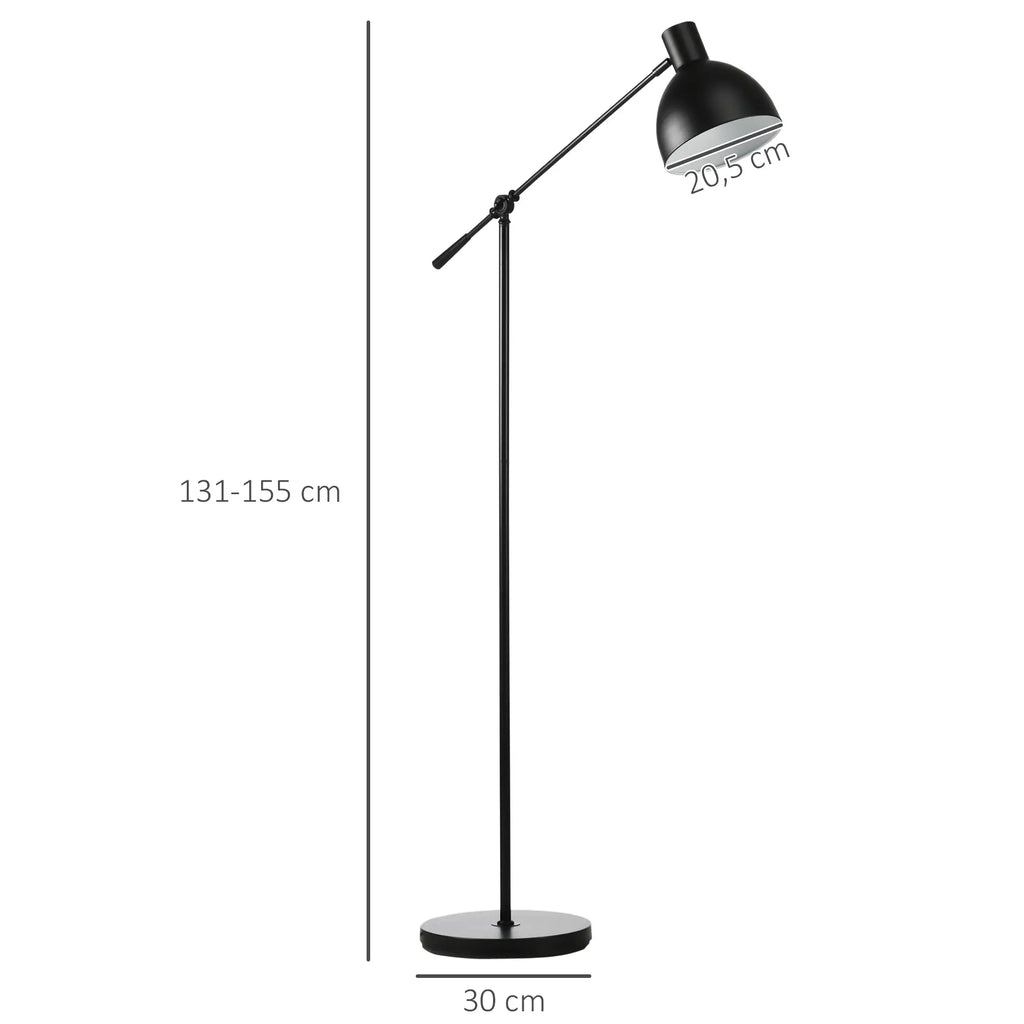 HOMCOM Stehleuchte Industrie-Design höhenverstellbar