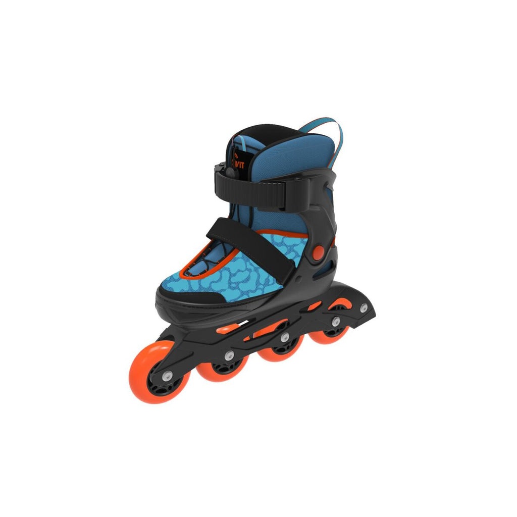 CRIVIT Kinder-Softboot-Inlineskates, mit Anziehhilfe und Tragegriff (Blau, 29-33) - B-Ware sehr gut