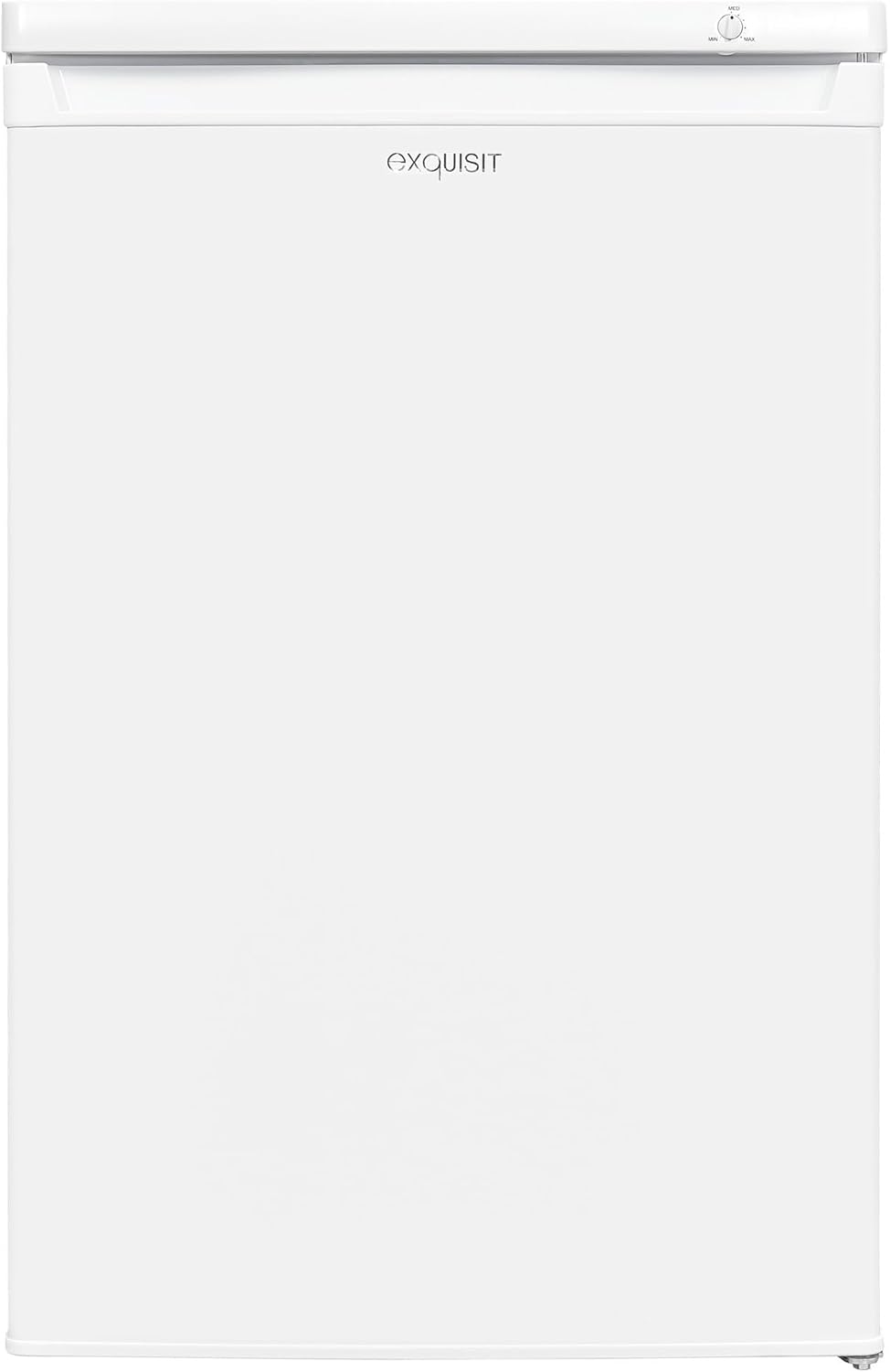 Exquisit Gefrierschrank GS80-040E weiss | Standgerät | 91 l Volumen | Weiß | Gefrieren | Türanschlag wechselbar | Gefrierschubladen