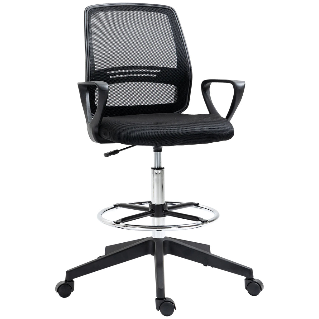 Vinsetto Bürostuhl höhenverstellbar mit Fußstütze ergonomisch