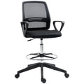 Vinsetto Bürostuhl höhenverstellbar mit Fußstütze ergonomisch