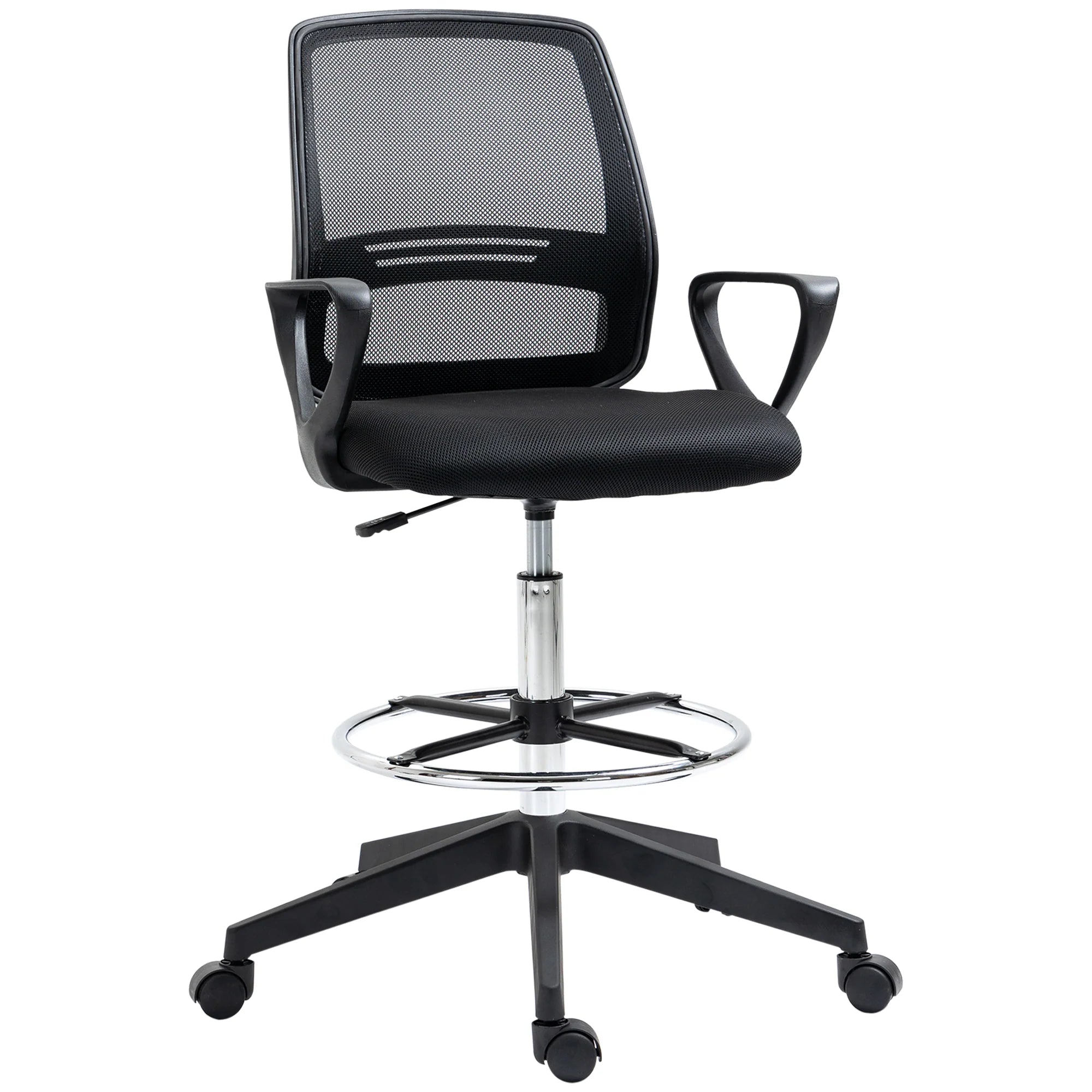 Vinsetto Bürostuhl höhenverstellbar mit Fußstütze ergonomisch