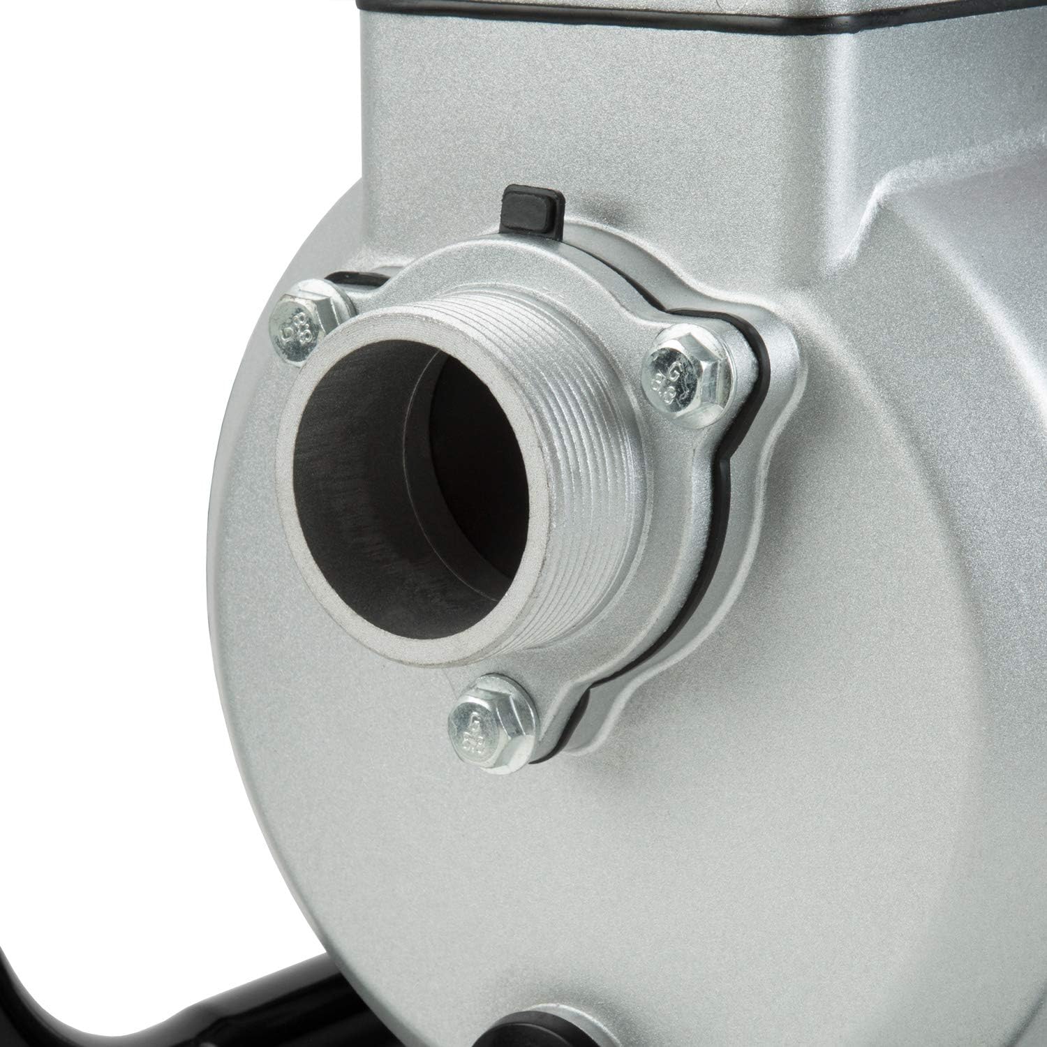 EBERTH 5,5PS Wasserpumpe mit 30.000l/h und 30m Förderhöhe, 2 Zoll Anschluss, Gartenpumpe Schmutzwasserpumpe mit 4-Takt-Motor und 7m Ansaughöhe, Benzin Pumpe, Seilzugstart, Metallfuß, Tragegriff