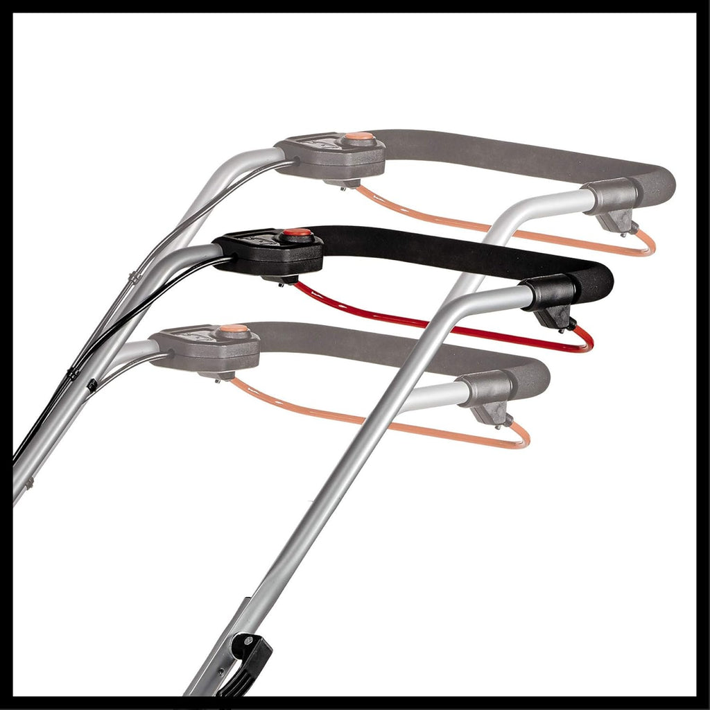 Einhell Akku-Rasenmher GE-CM 18/33 Li Kit Power X-Change (18 V, 33 cm Schnittbreite, bis 200 m, Brushless, 30L Fangkorb, 25-65 mm Schnitthhe, inkl. 4,0 Ah Akku + Ladegert)