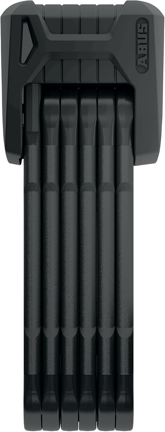 ABUS Faltschloss Bordo Granit XPlus 6500 SH mit Halterung - Fahrradschloss aus gehärtetem Stahl - ABUS-Sicherheitslevel 15-110 cm - Schwarz