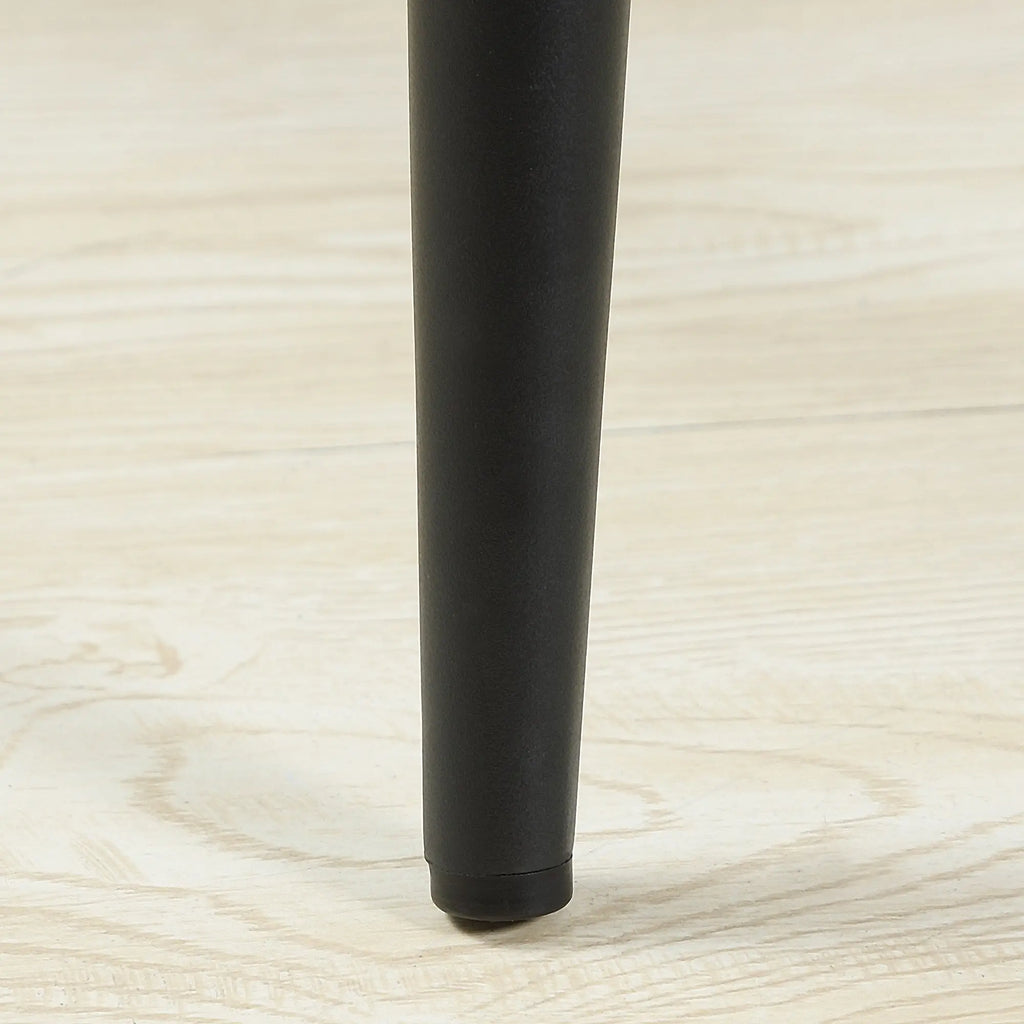 HOMCOM Barhocker 2er-Set mit Rückenlehne und Fußstütze grau