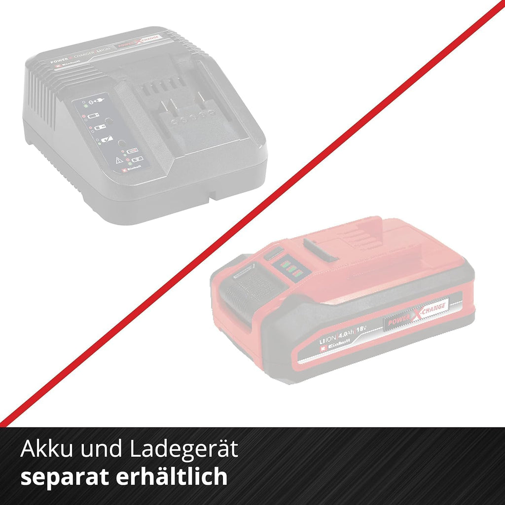 Einhell Akku-Teleskop-Heckenschere GC-HH 18/45 Li T-Solo Power X-Change (Lithium-Ionen, Hauptgriff drehbar, Metallgetriebe, Motorkopf 7-fach neigbar, ohne Akku und Ladegert)