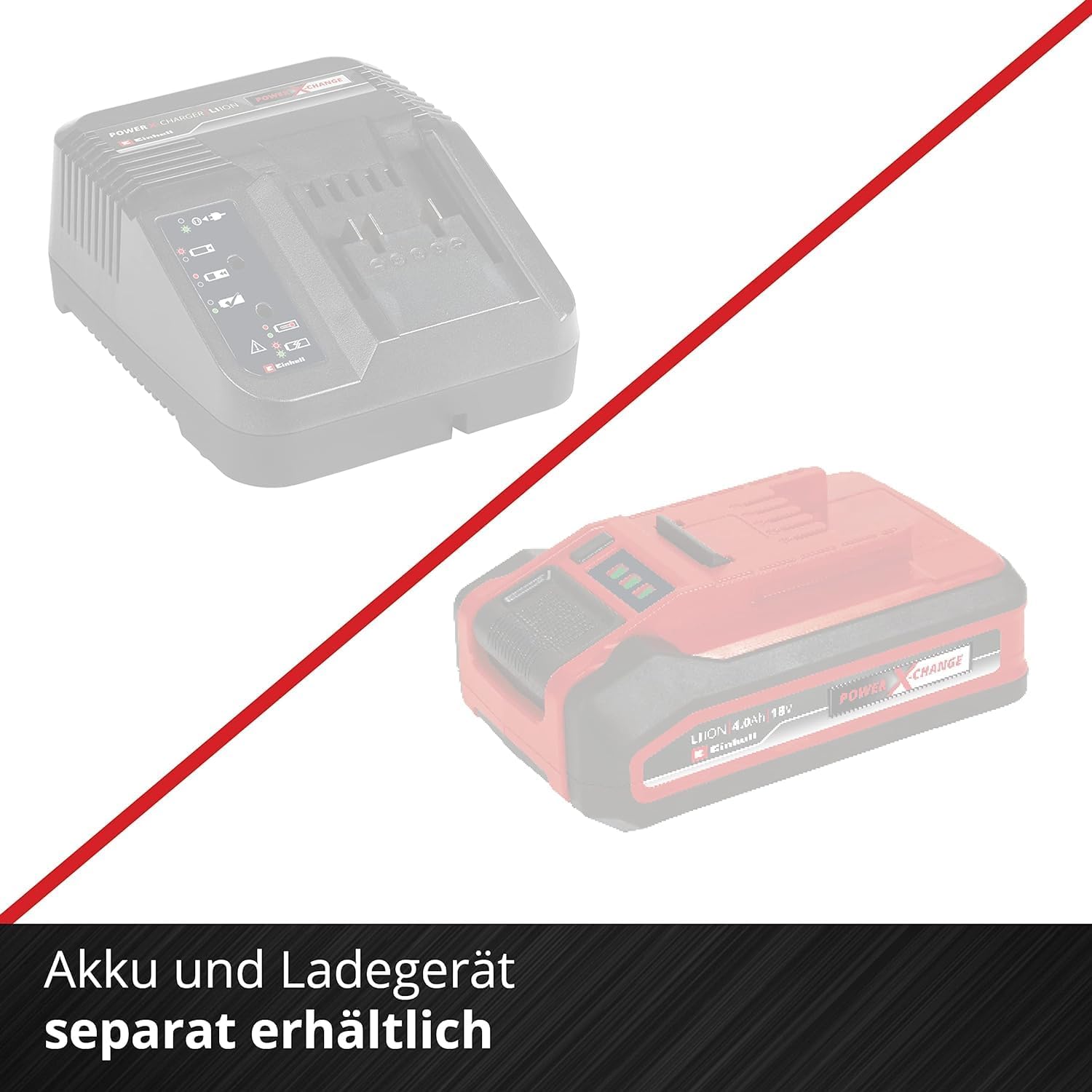 Einhell Akku-Teleskop-Heckenschere GC-HH 18/45 Li T-Solo Power X-Change (Lithium-Ionen, Hauptgriff drehbar, Metallgetriebe, Motorkopf 7-fach neigbar, ohne Akku und Ladegert)
