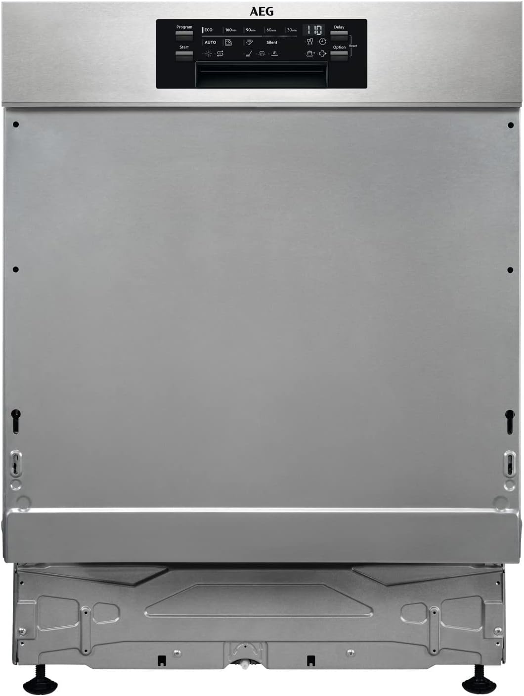 AEG Vollintegrierter Geschirrspüler 60cm, Spülmaschine Serie 7000: mit Glasschutz, Energieklasse A, Besteckschublade, personalisierte Zeit-Steuerung, leise 41dB, ComfortRails, Wasserstopp, FSE7676AP