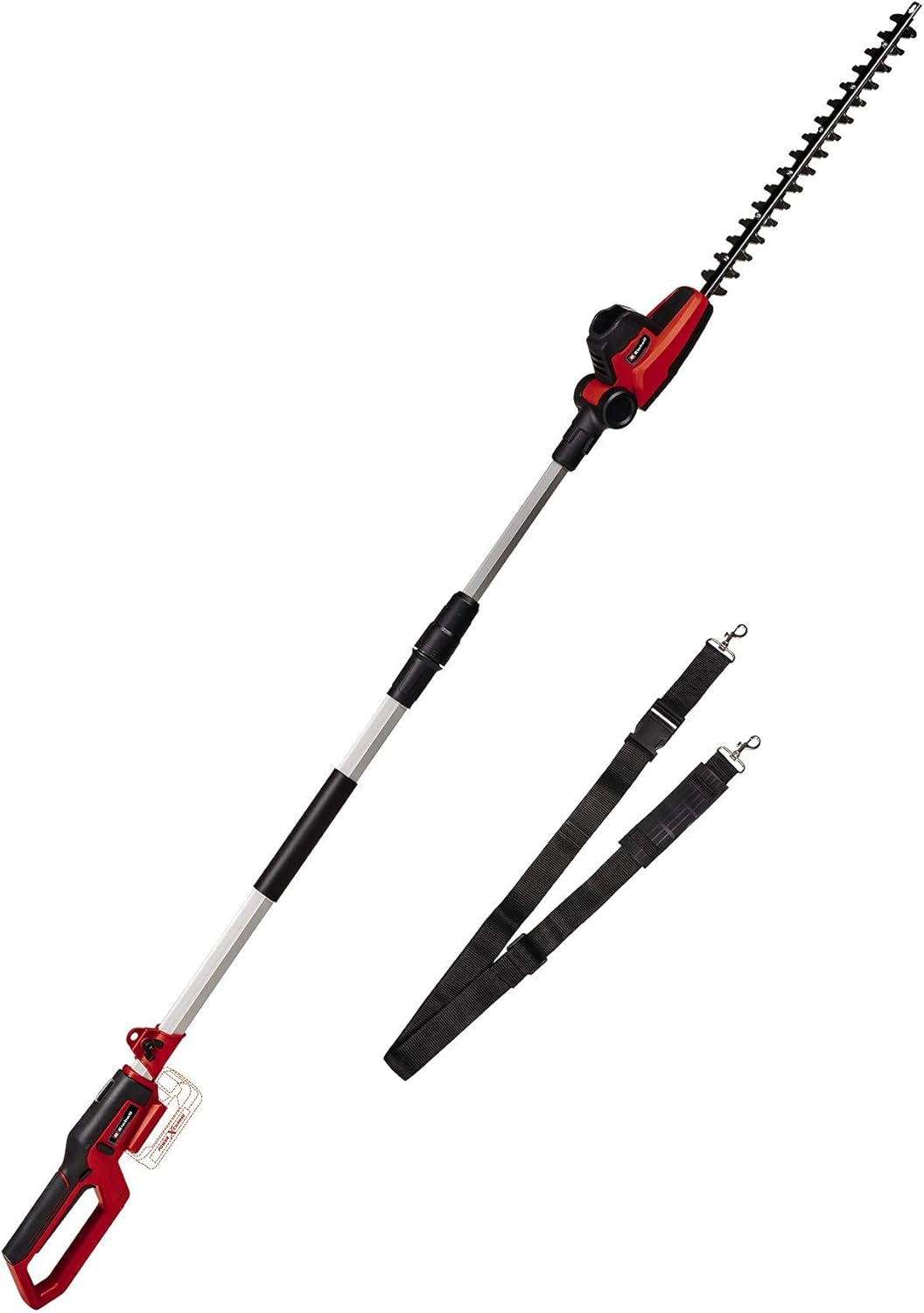 Einhell Akku-Teleskop-Heckenschere GC-HH 18/45 Li T-Solo Power X-Change (Lithium-Ionen, Hauptgriff drehbar, Metallgetriebe, Motorkopf 7-fach neigbar, ohne Akku und Ladegert)