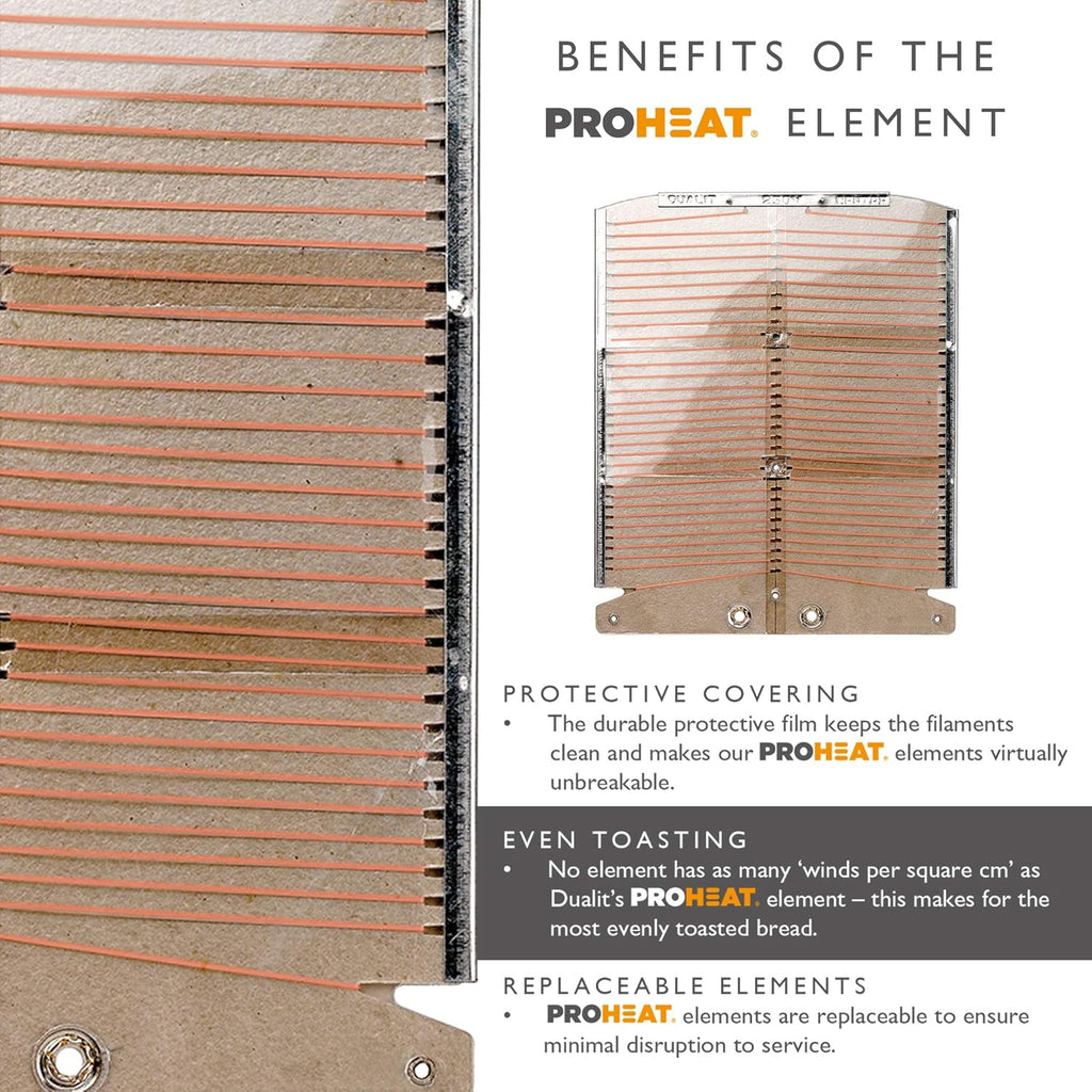 Dualit 20245 Classic 2 Slice Vario Toaster, 1200 W, Edelstahl poliert