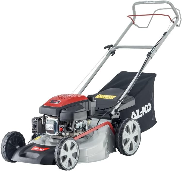AL-KO Benzin-Rasenmäher Easy 5.10 SP-S (51 cm Schnittbreite, 2.3 kW Motorleistung, zentrale Schnitthöhenverstellung, Robustes Stahlblechgehäuse, mit Hinterrad-Antrieb, für Rasenflächen bis 1800 m²)