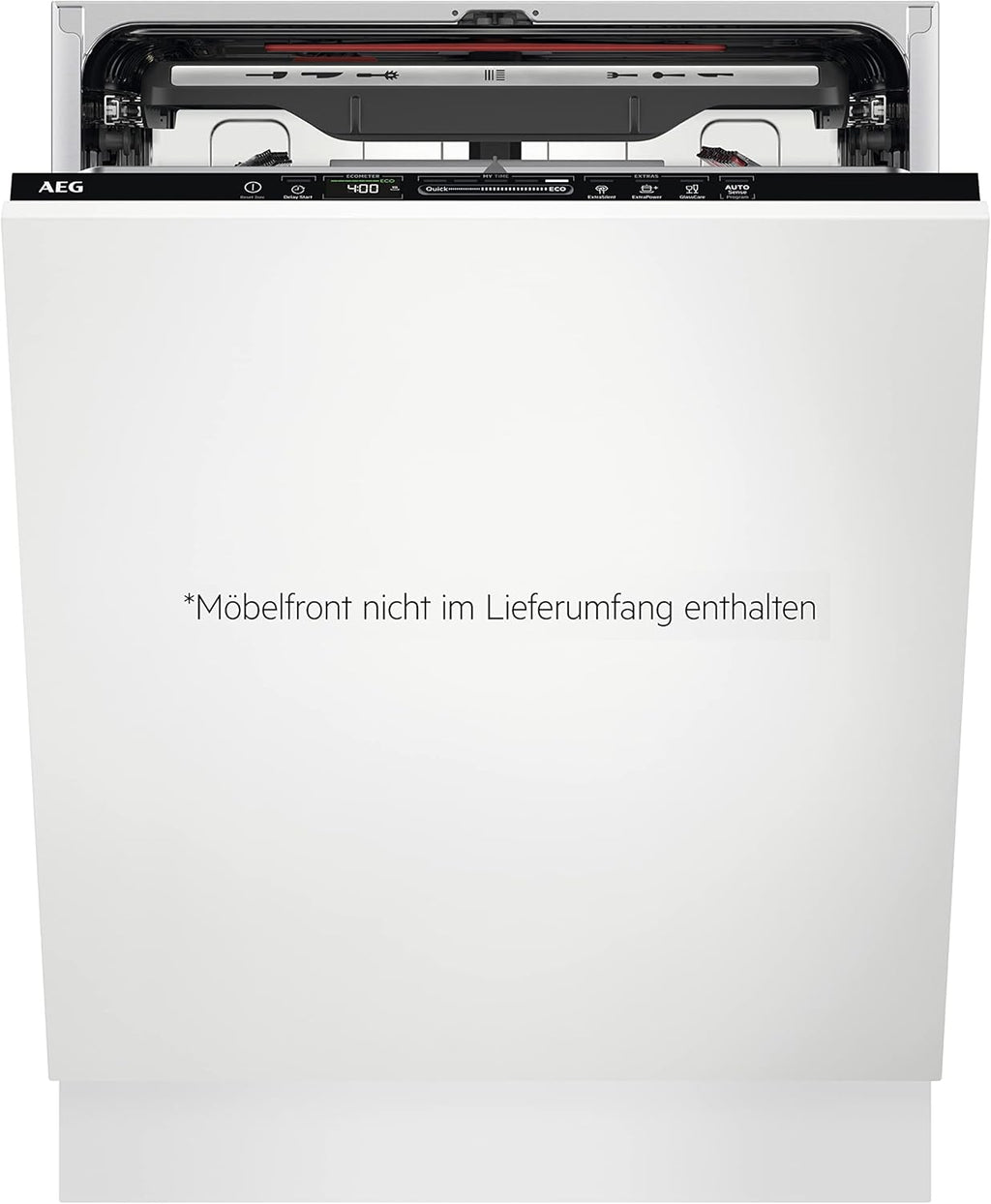 AEG Vollintegrierter Geschirrspüler 60cm, Spülmaschine Serie 7000: mit Glasschutz, Energieklasse A, Besteckschublade, personalisierte Zeit-Steuerung, leise 41dB, ComfortRails, Wasserstopp, FSE7676AP