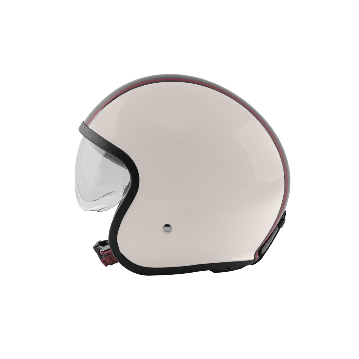 ULTIMATE SPEED® Jethelm, inkl. Helmbeutel und Akustikpolster (creme/schwarz) - B-Ware sehr gut