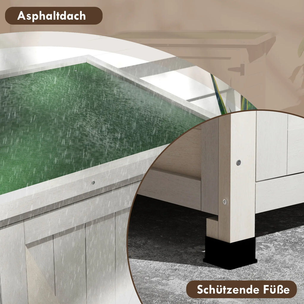 Outsunny Gartenschrank Outdoor 2 Fächer wetterfest