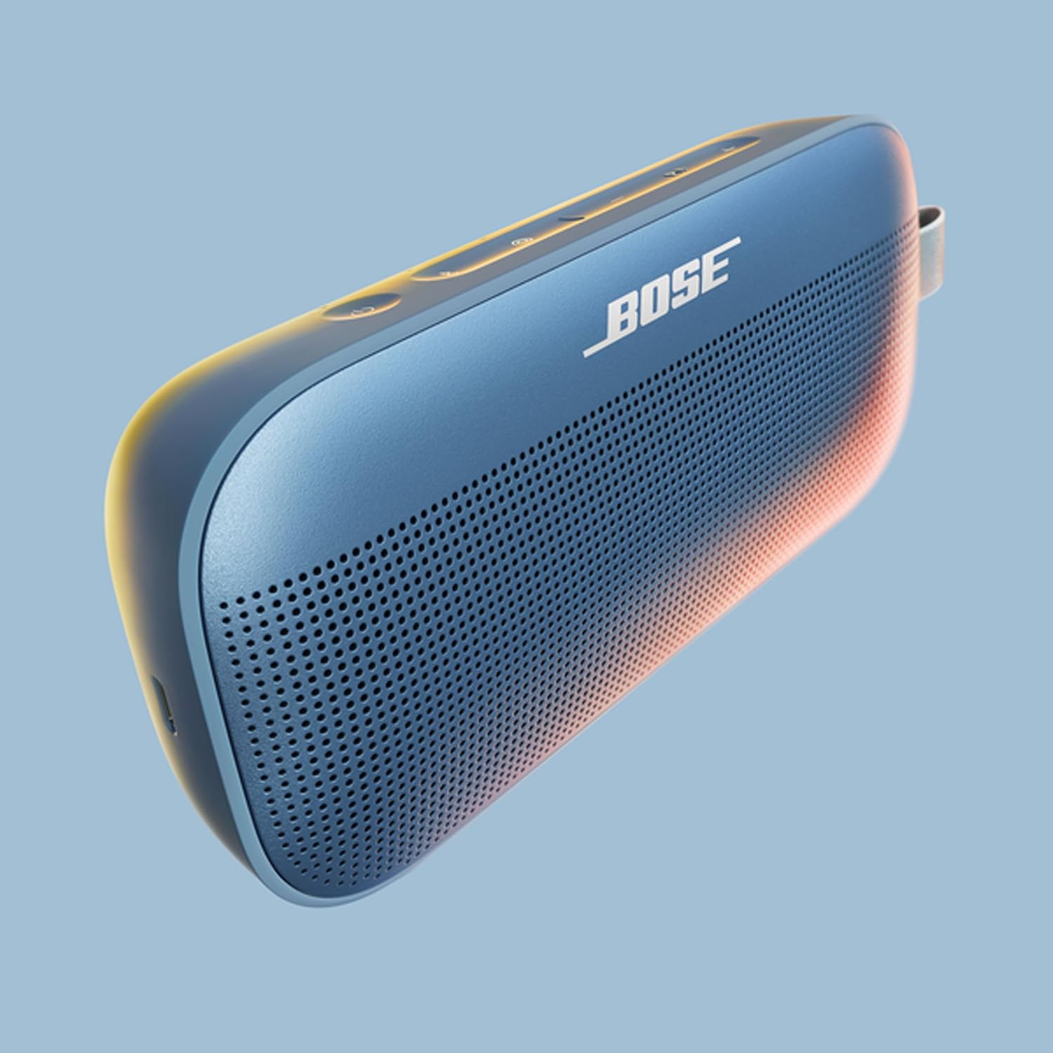 Bose SoundLink Flex Tragbarer Bluetooth-Lautsprecher (2. Gen.), Tragbarer Außen-Lautsprecher mit naturgetreuem Klang, bis zu 12 Stunden Akkulaufzeit, staubdicht und wasserdicht, Schwarz