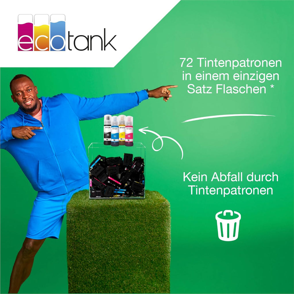 Epson EcoTank ET-2870 A4-Multifunktions-Wi-Fi-Tintentankdrucker, mit einem im Lieferumfang enthaltenen Vorrat an Tinten bis zu 3 Jahren