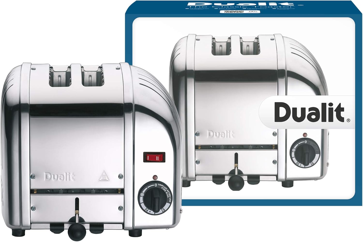 Dualit 20245 Classic 2 Slice Vario Toaster, 1200 W, Edelstahl poliert