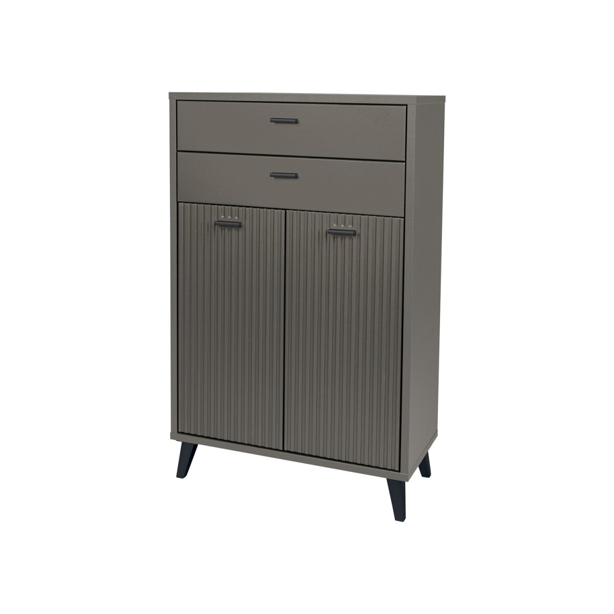 LIVARNO home Bad-Seitenschrank, mit Wellenoptik - B-Ware neuwertig