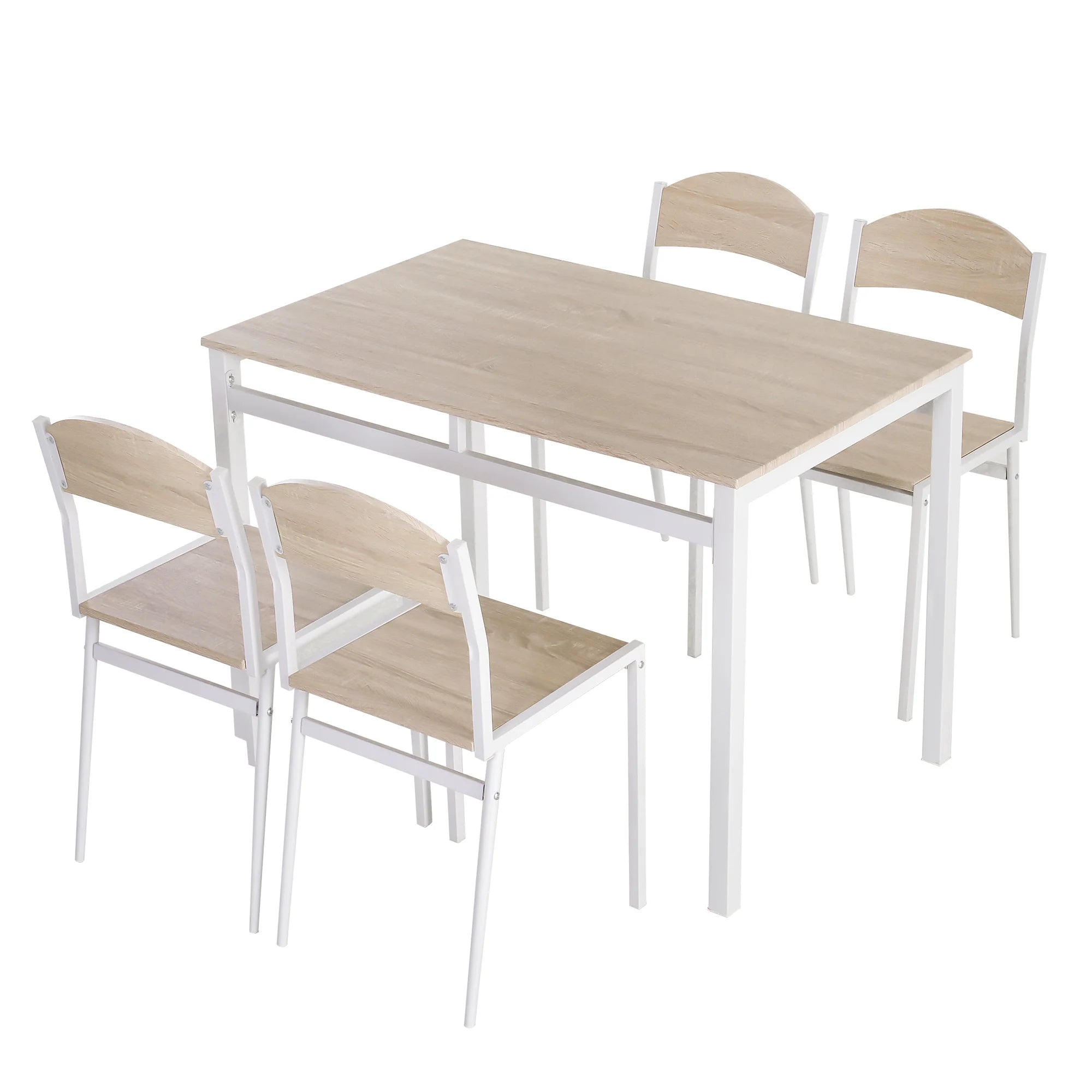 HOMCOM Essgruppe 5-teilig Landhausstil vielseitig einsetzbar
