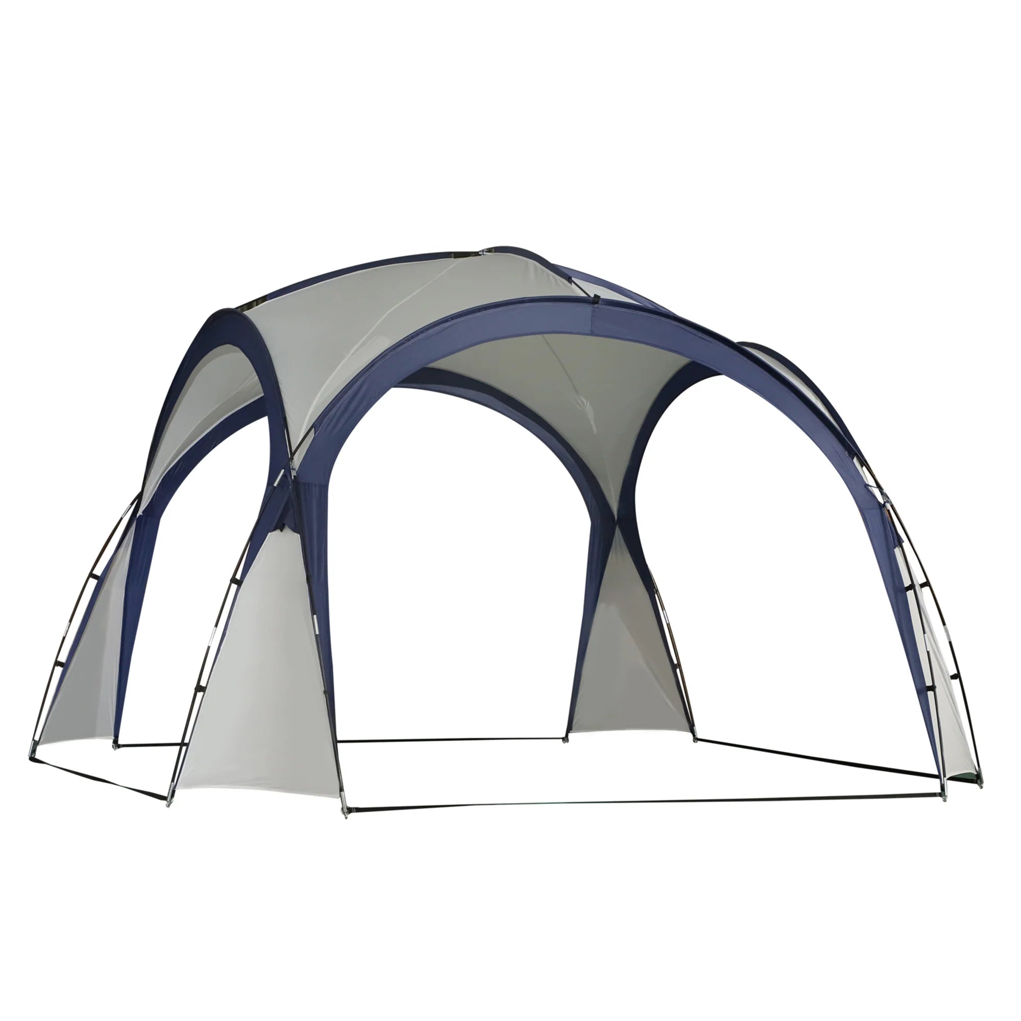 Outsunny Pavillon Gartenzelt Sonnenschutz Outdoor Glasfaser