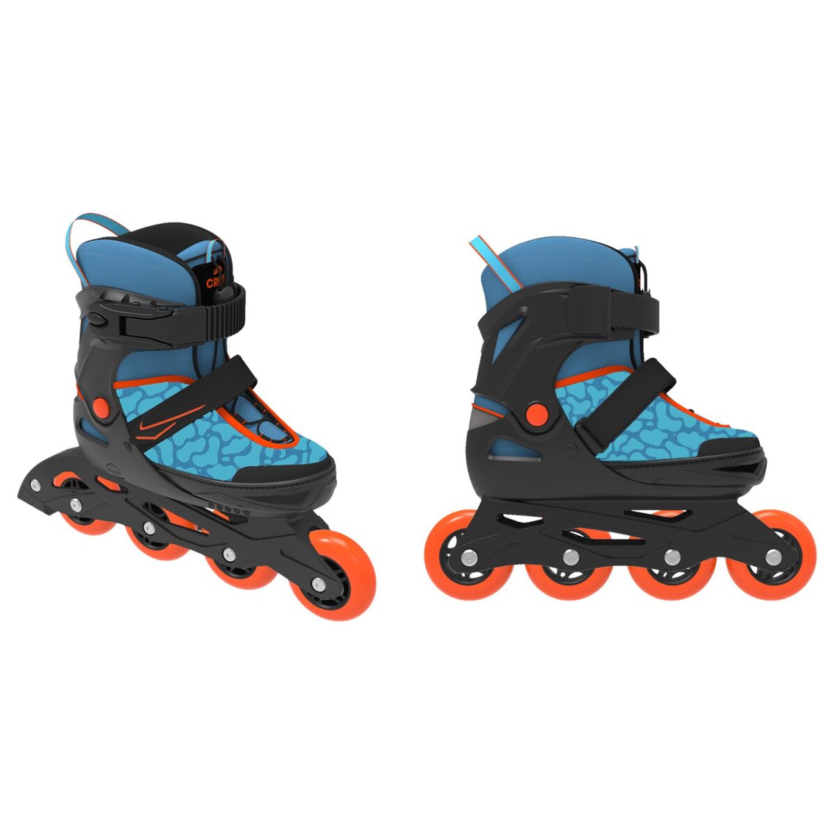 CRIVIT Kinder-Softboot-Inlineskates, mit Anziehhilfe und Tragegriff (Blau, 29-33) - B-Ware sehr gut