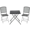 Outsunny Bistroset 3-teilig klappbar wetterfest Outdoor grau