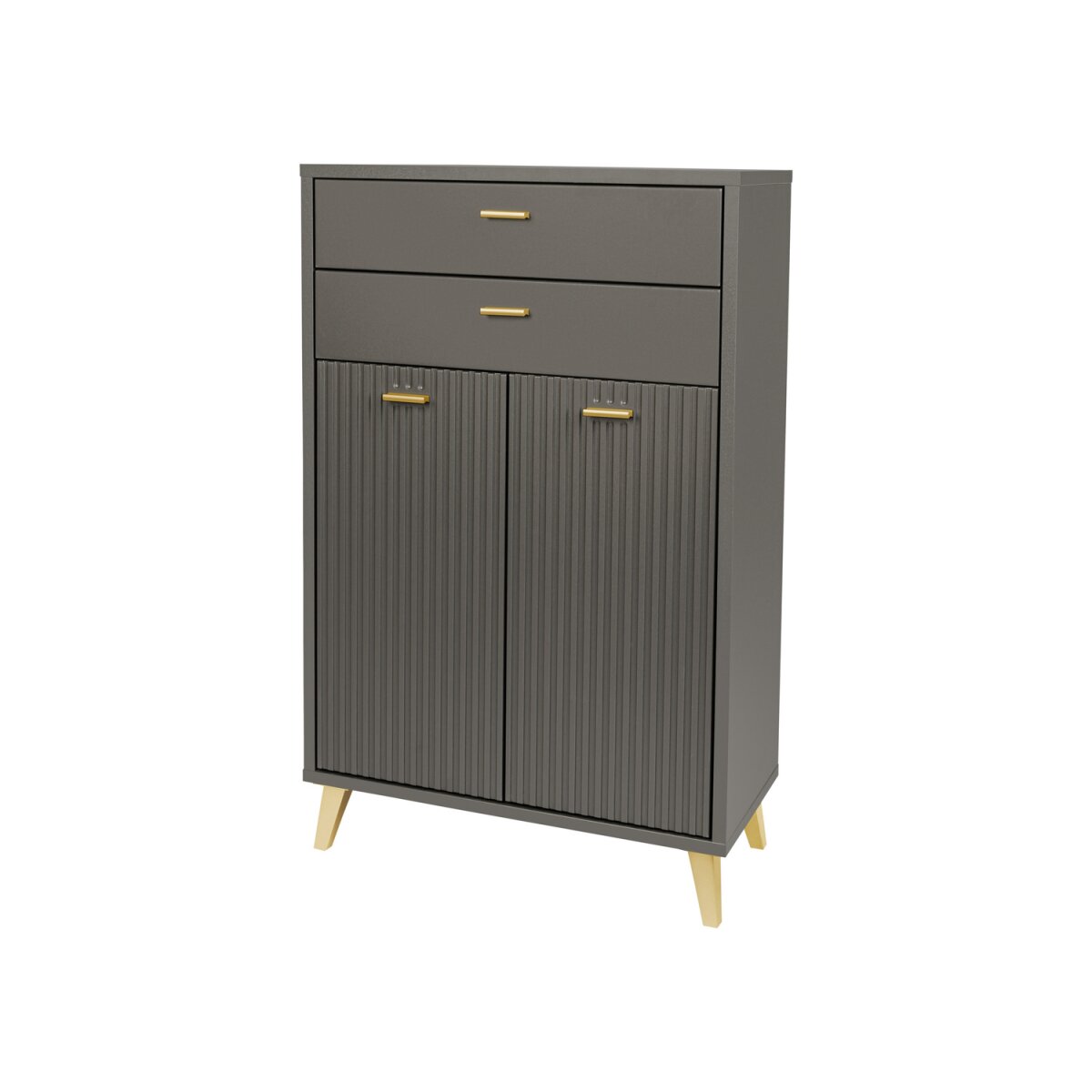 LIVARNO home Bad-Seitenschrank, mit Wellenoptik - B-Ware neuwertig