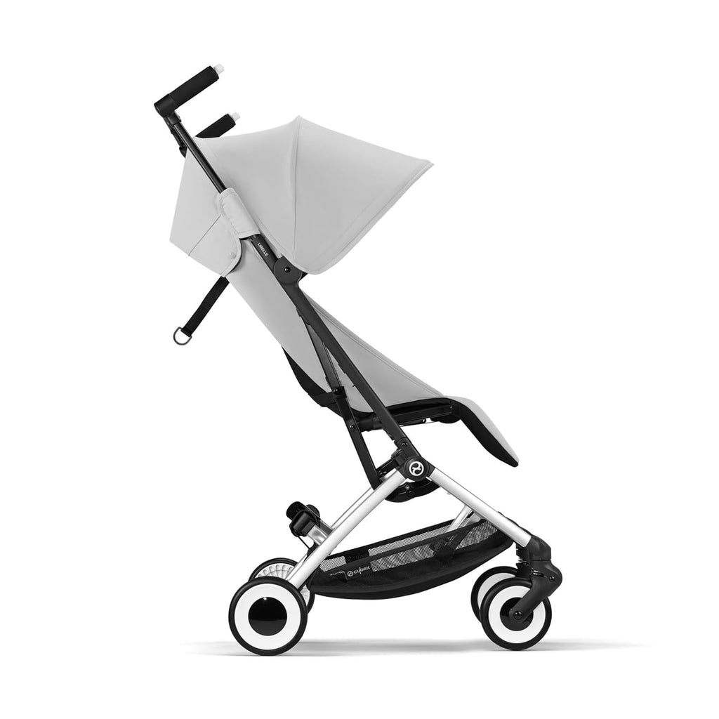 CYBEX Gold Kinderwagen Libelle mit One-Pull Harness, Von ca. 6 Monaten bis ca. 4 Jahre (max. 22 kg), Ultraleicht (nur 6 kg), Almond Beige (Beige mit taupefarbenem Rahmen)