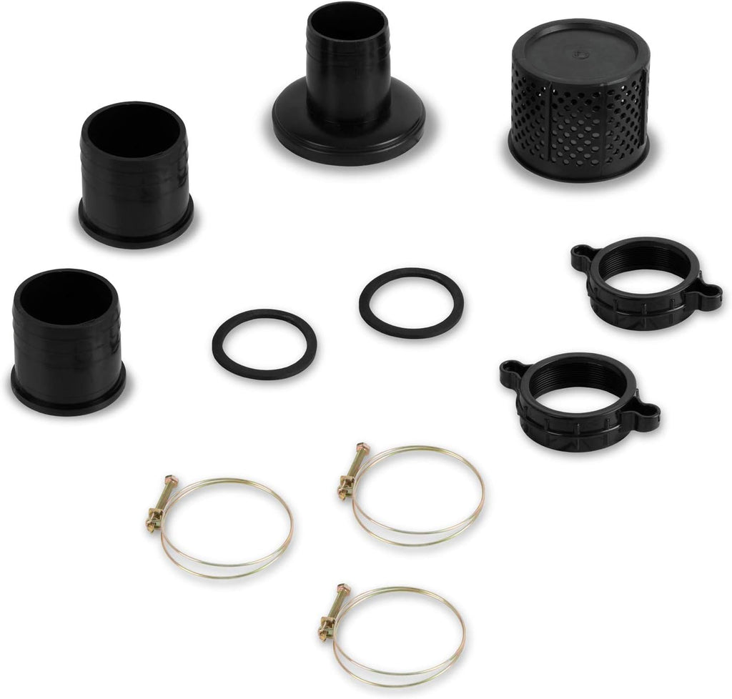 EBERTH 5,5PS Wasserpumpe mit 30.000l/h und 30m Förderhöhe, 2 Zoll Anschluss, Gartenpumpe Schmutzwasserpumpe mit 4-Takt-Motor und 7m Ansaughöhe, Benzin Pumpe, Seilzugstart, Metallfuß, Tragegriff