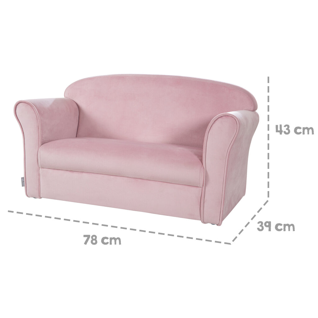 roba 'Lil Sofa' Kindersofa, mit Armlehnen, rosa/mauve - B-Ware sehr gut