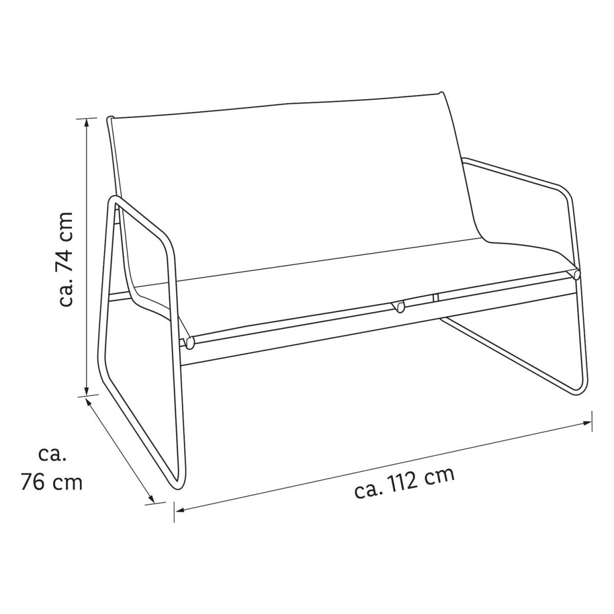 LIVARNO home Lounge-Set, 4-teilig, schwarz - B-Ware sehr gut