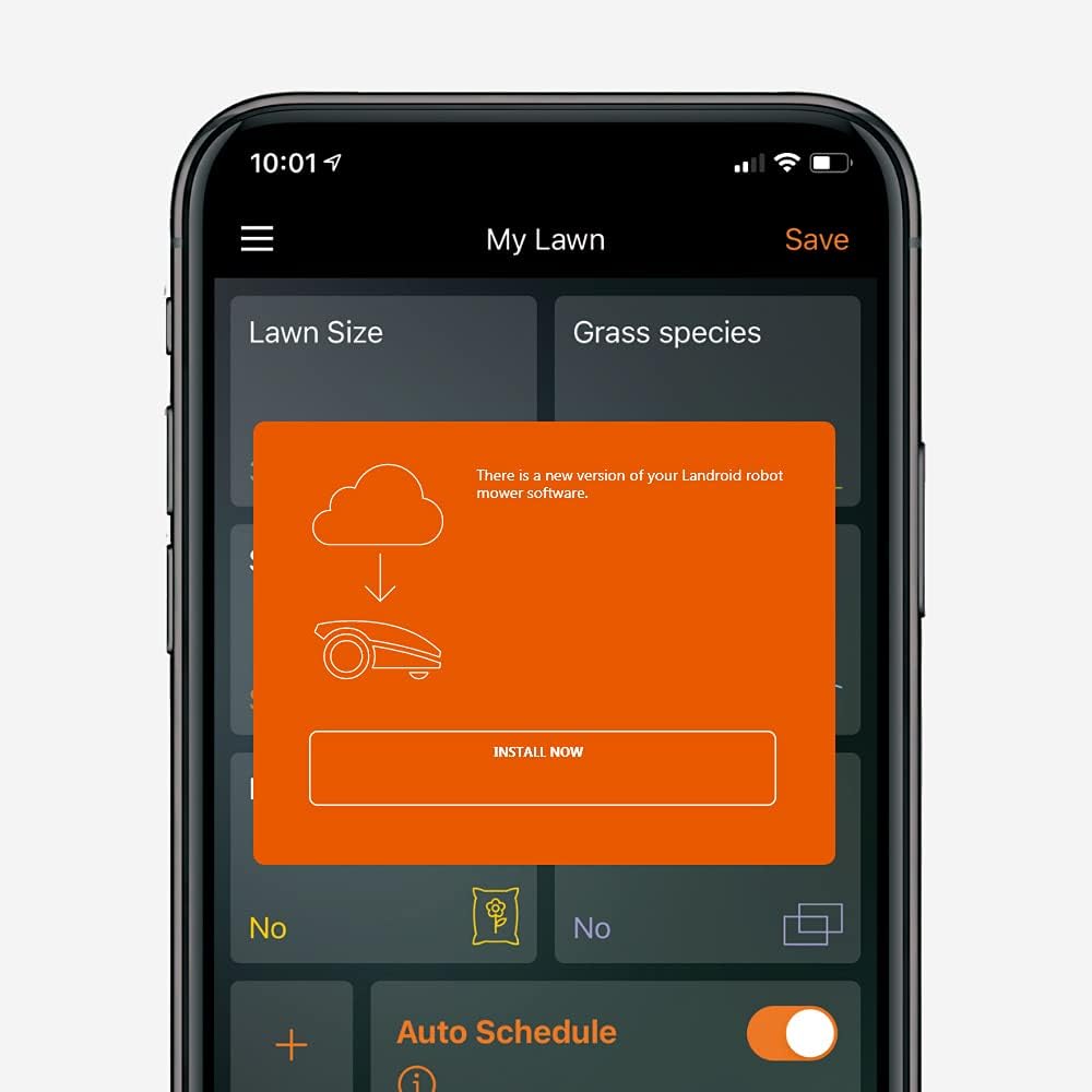 WORX Landroid M WR141E Mhroboter/Akkurasenmher für kleine Grten bis 500 qm/Selbstfahrender Rasenmher für einen sauberen Rasenschnitt, Bunt