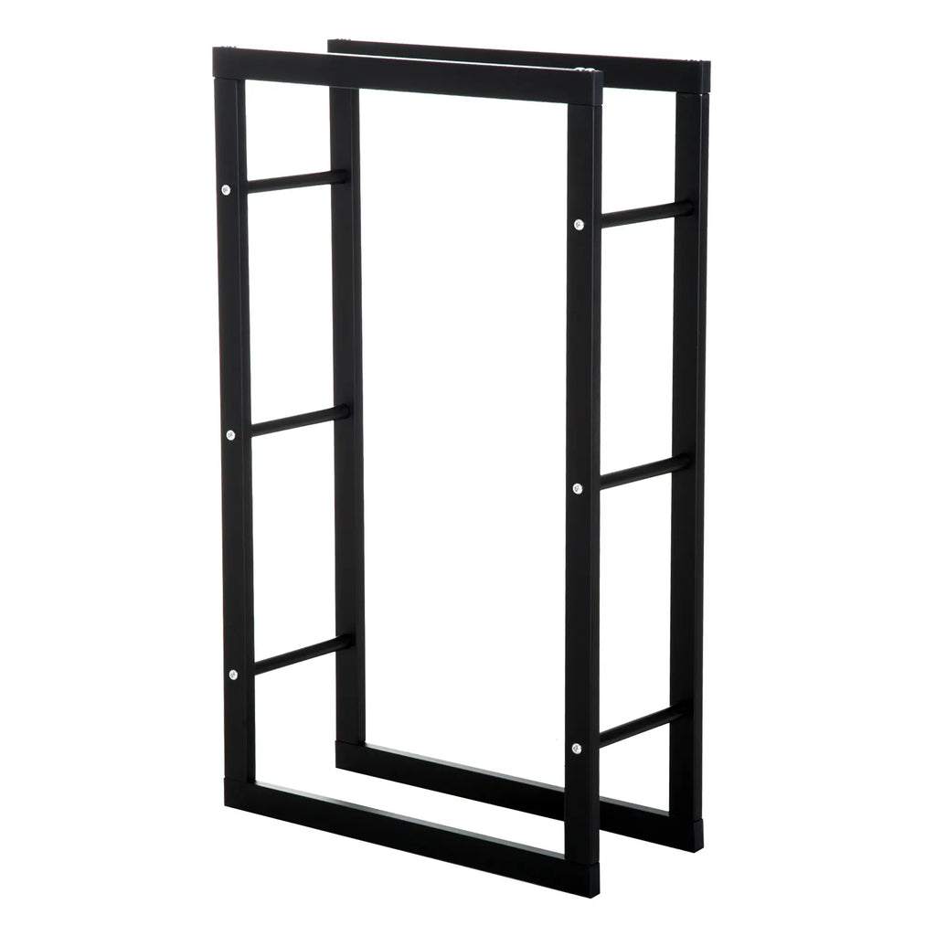 HOMCOM Kaminholzständer Kaminholzregal elegantes Design großer Stauraum
