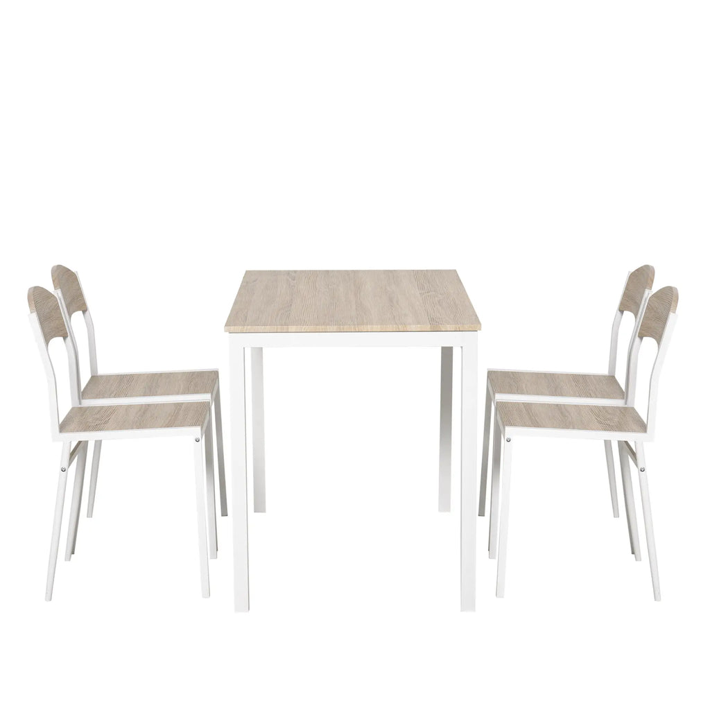 HOMCOM Essgruppe 5-teilig Landhausstil vielseitig einsetzbar