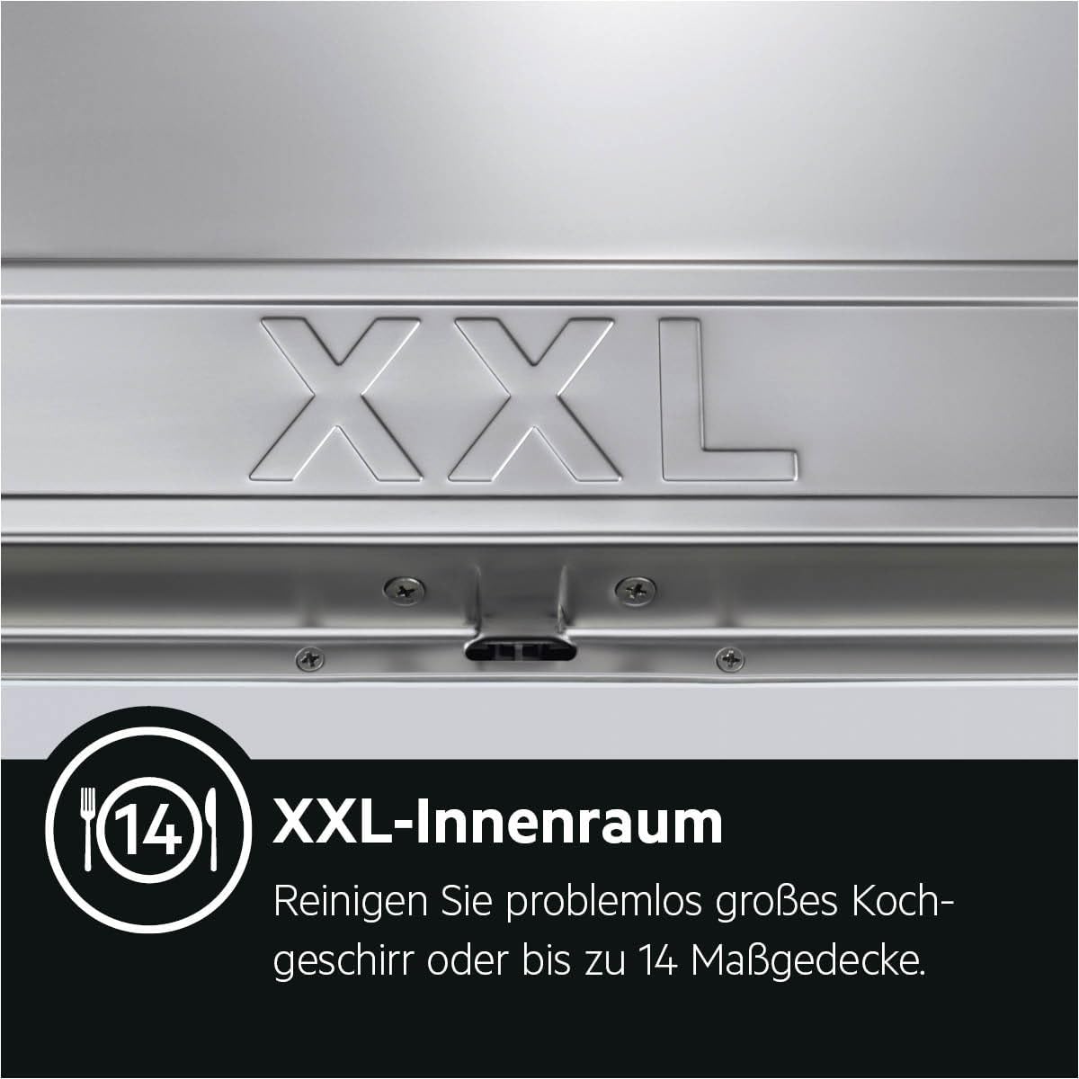 AEG Vollintegrierter Geschirrspüler 60cm, Spülmaschine Serie 7000: mit Glasschutz, Energieklasse A, Besteckschublade, personalisierte Zeit-Steuerung, leise 41dB, ComfortRails, Wasserstopp, FSE7676AP