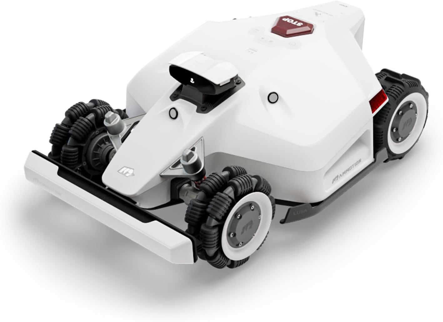 MAMMOTION LUBA 2 AWD 3000X Mähroboter ohne Begrenzungskabel, NetRTK+Vision, Keine RTK-Antenne erforderlich, Auto-Kartierung, Empf. 3000m², Max. 3600m², mit 4G-Modul, 80% Steigung