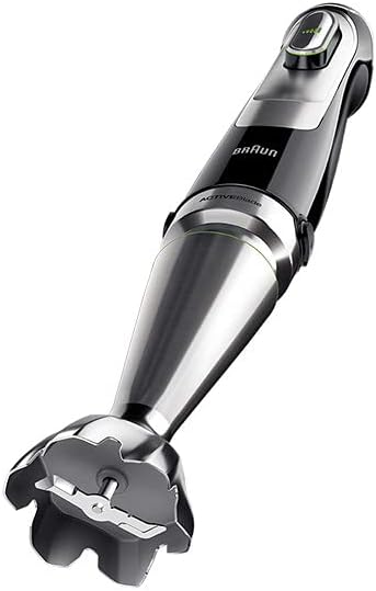 Braun MultiQuick 9 MQ 9187XLI Stabmixer – Pürierstab mit Active PowerDrive Technologie und 5 Zubehrteilen zum Zerkleinern, Stampfen, Rühren und Ice-Crushen, 1200 Watt, schwarz/Edelstahl