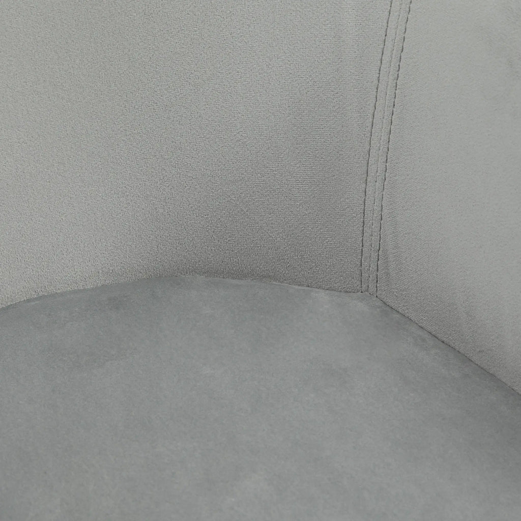 HOMCOM Esszimmerstühle 2er-Set mit Armlehne ergonomisch Samt Grau