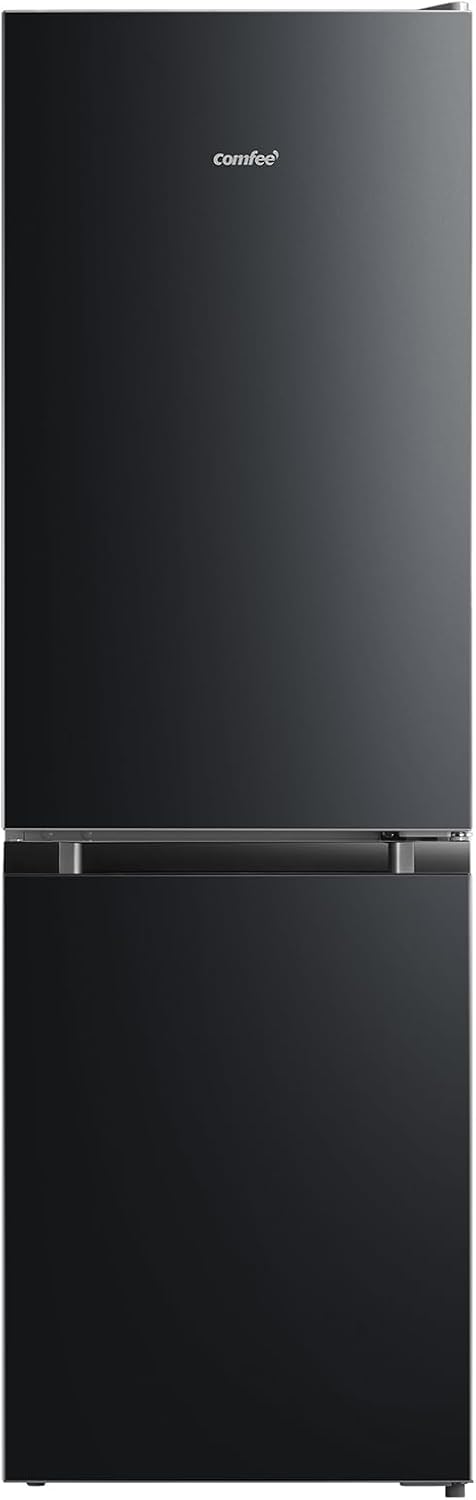 Comfee' RCB169DK3 Kühlschrank mit Gefrierfach 150cm Höhe/Kühl-/Gefrierkombination/Low Frost/174L/leise Kühlgefrierkombi 38dB/Einstellbare Kühlschranktemperatur/LED-Licht/156 kWh/Jahr/Schwarz