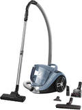 Rowenta RO4825 beutelloser Bodenstaubsauger Compact Power XXL | 550 Watt | 2,5L Staubvolumen | Kompakt & leise | Extreme Saugleistung | Hocheffizienter Saugkopf | Schwarz/Grau
