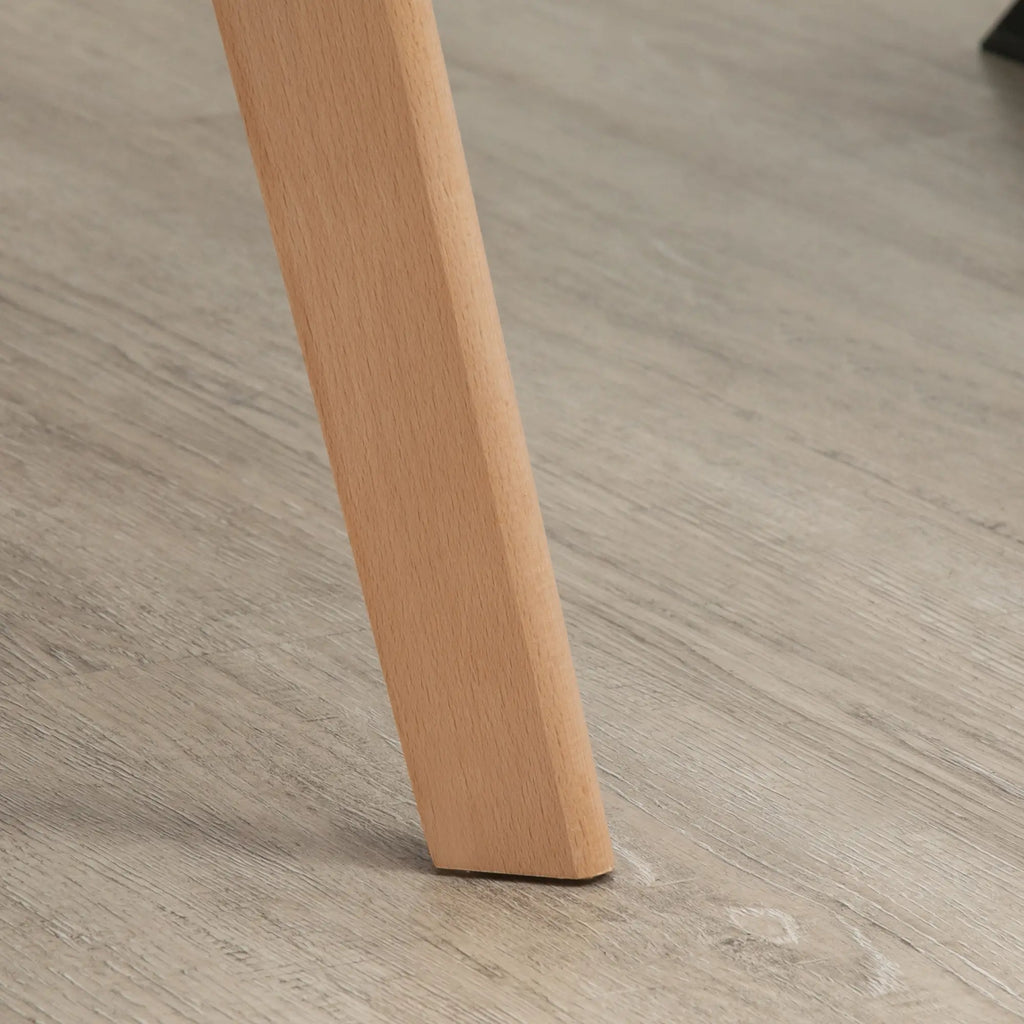HOMCOM Esszimmerstühle 2er-Set mit Armlehne ergonomisch Samt Grau