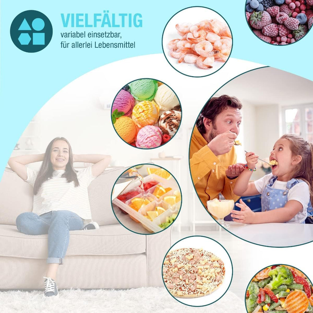 Bomann® Gefrierschrank | 85 Liter Nutzinhalt | Gefrierschrank klein mit 3 Gefrierschubladen u. Eiswürfelschale | Mini Fridge mit stufenloser Temperaturreglung | Türanschlag wechselbar | GS 2186.1 weiß