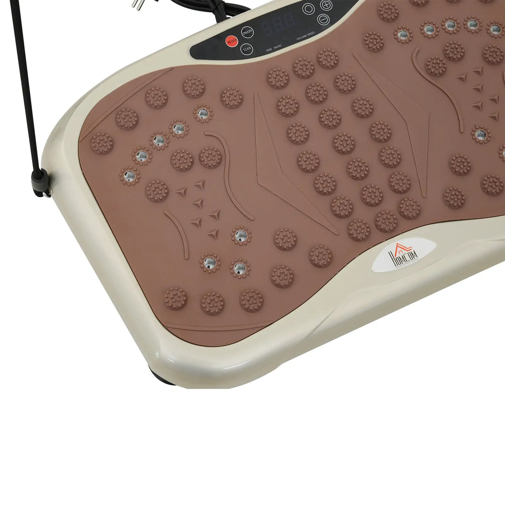 HOMCOM Vibrationsplatte Fitnessgerät 99 Stufen Musikfunktion