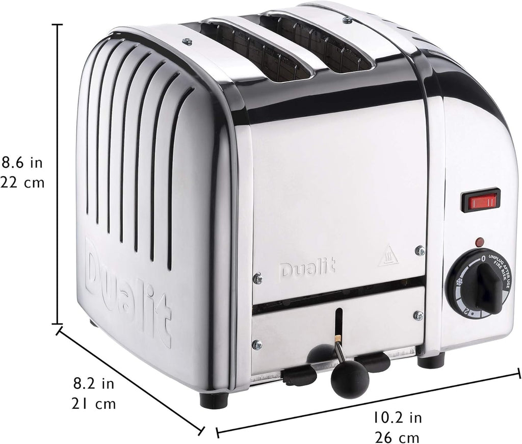 Dualit 20245 Classic 2 Slice Vario Toaster, 1200 W, Edelstahl poliert