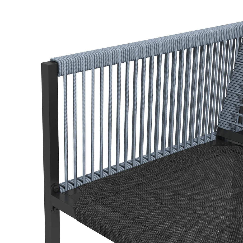 Outsunny Gartenmöbel-Set 4-Sitzer platzsparend klappbar