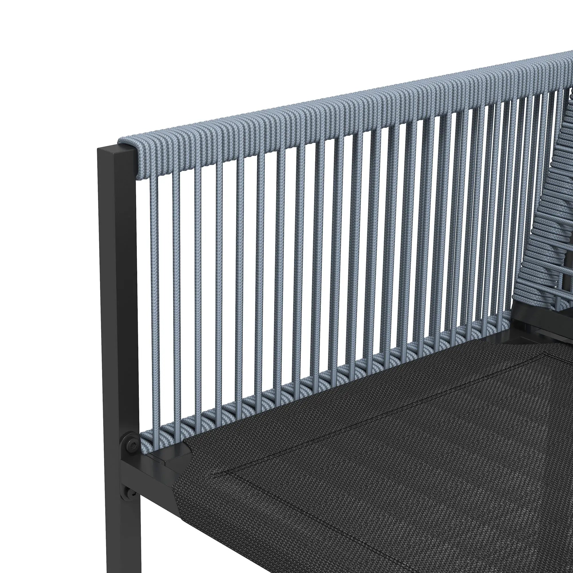 Outsunny Gartenmöbel-Set 4-Sitzer platzsparend klappbar