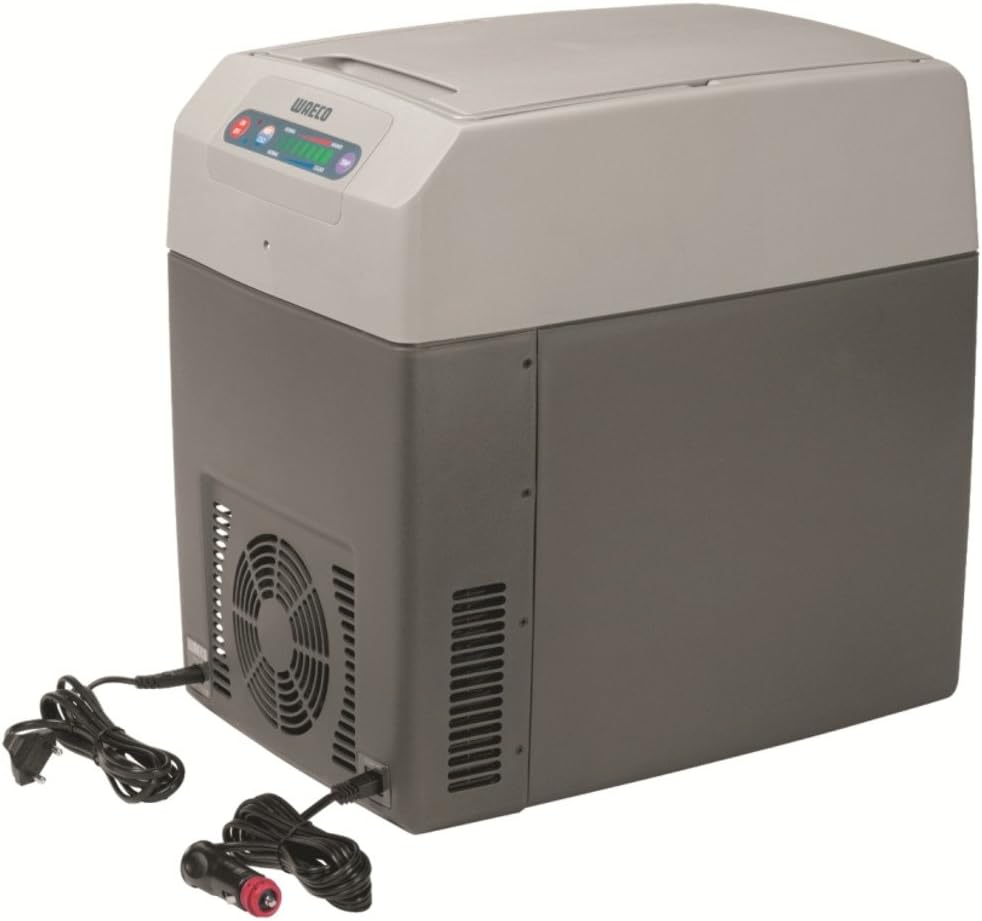 DOMETIC TropiCool TC 21FL - tragbare elektrische Kühlbox, 21 Liter, 12/24 V DC/ 220 - 240 Volt AC für Auto, Lkw, Boot, Reisemobil und Steckdose, Grau